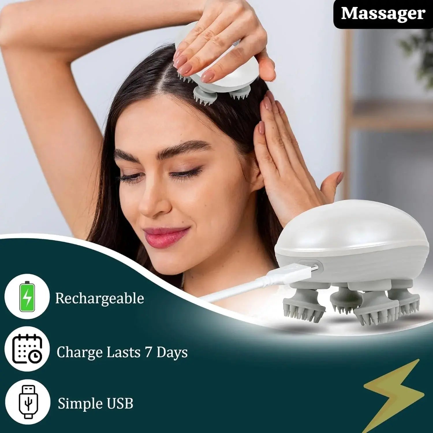 Electric Smart Scalp Massager for Head Relaxation Qatar