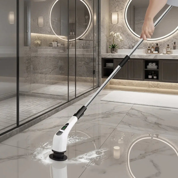 Electric Spin Scrubber Cordless 7 Brush Heads Power Cleaner Scrollcart Qatar 