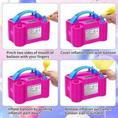 Electric Air Balloon Pump - Working Method
