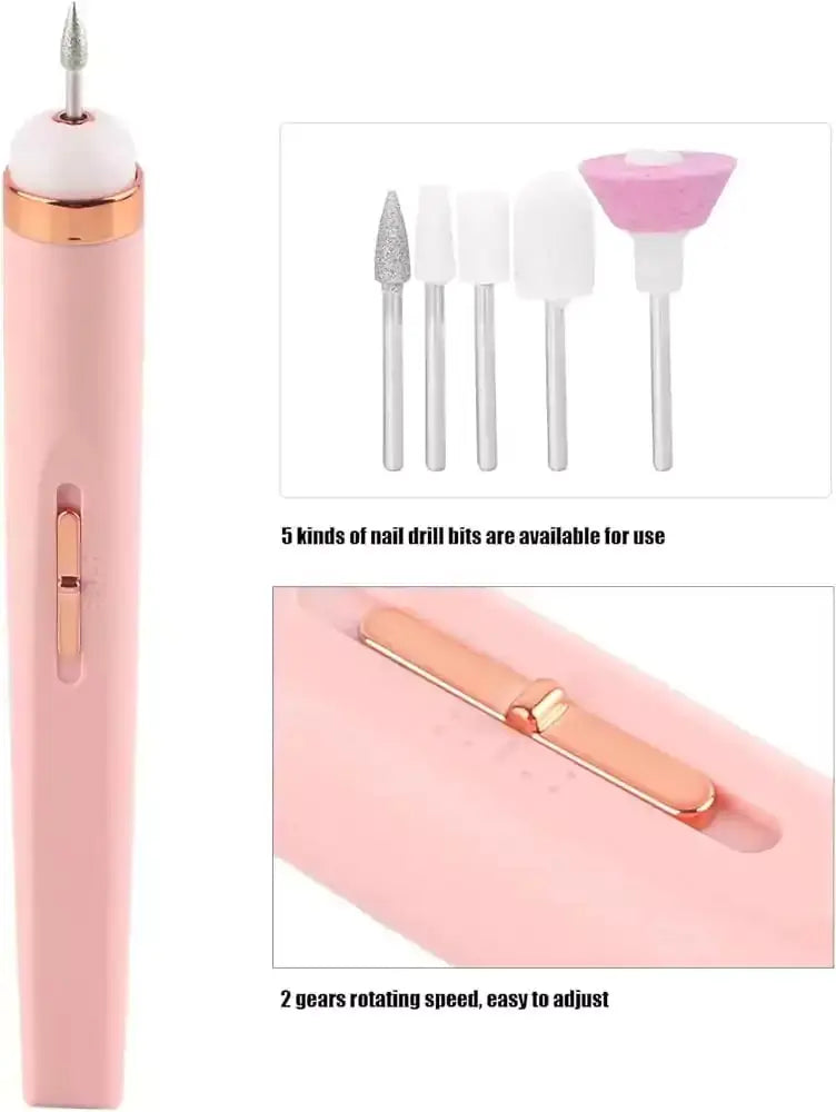 Electric Nail Drill Kit, Rechargeable  Manicure Kit,