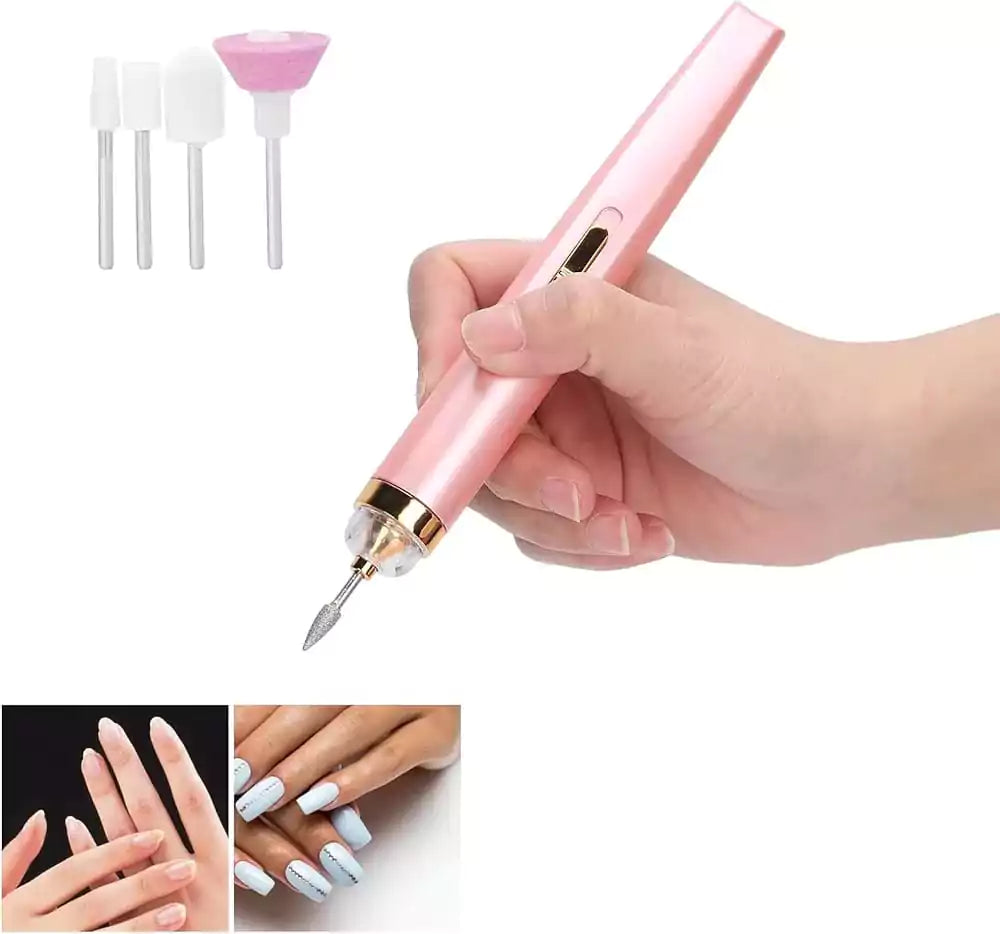 Electric Nail Drill Kit, Rechargeable Cordless Manicure Kit,