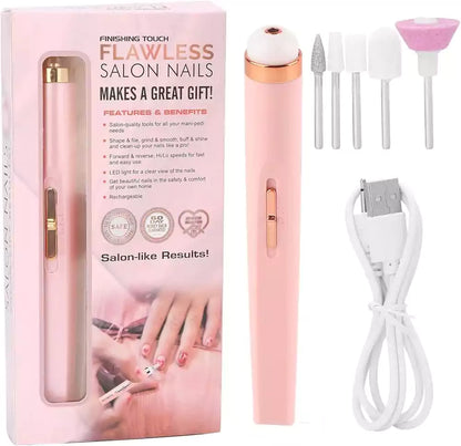 Electric Nail Drill Kit, Rechargeable Cordless Manicure Kit,