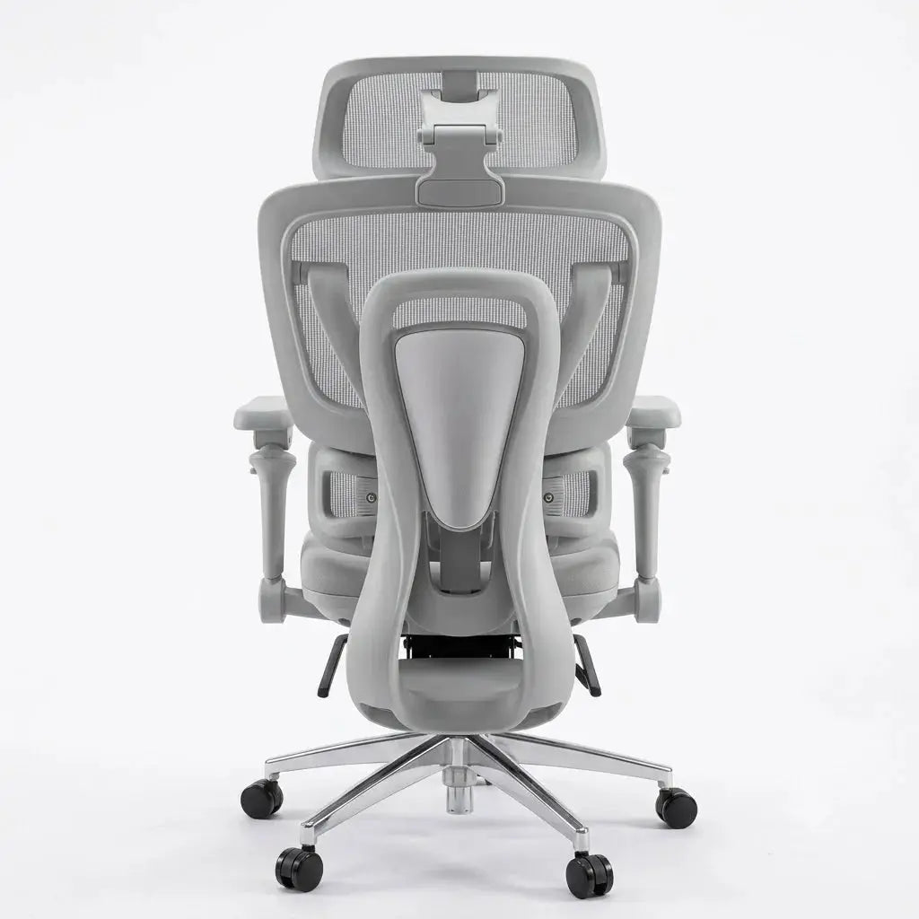 Ergonomic Office Chair with Footrest, Adjustable Headrest, Lumbar Support | Premium Mesh Executive Desk Chair Scrollcart Qatar 