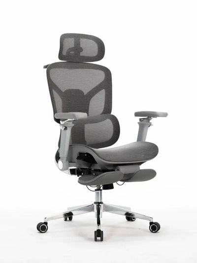 Ergonomic Office Chair with Footrest, Adjustable Mesh Executive Desk Chair Scrollcart Qatar 