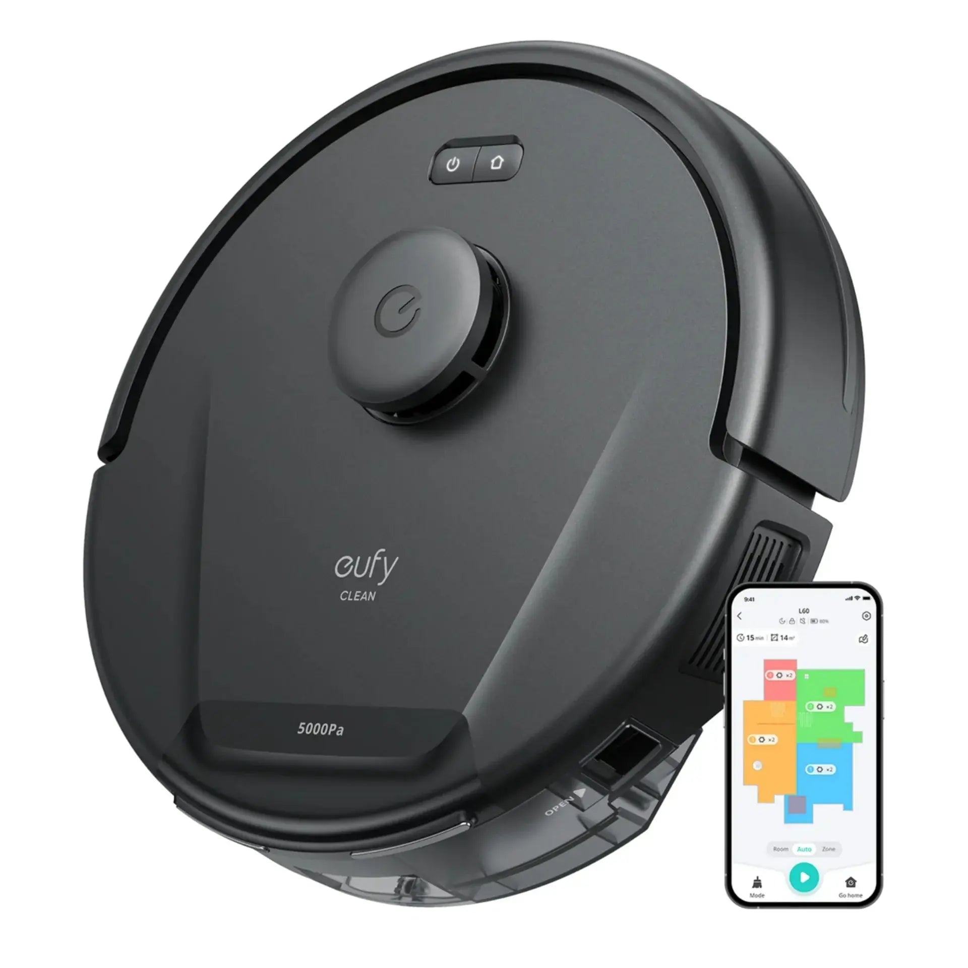 Eufy L60 Hybrid Robot Vacuum with Self-Empty Station, 5000Pa Smart Vacuum & Mop – Black Al anees 
