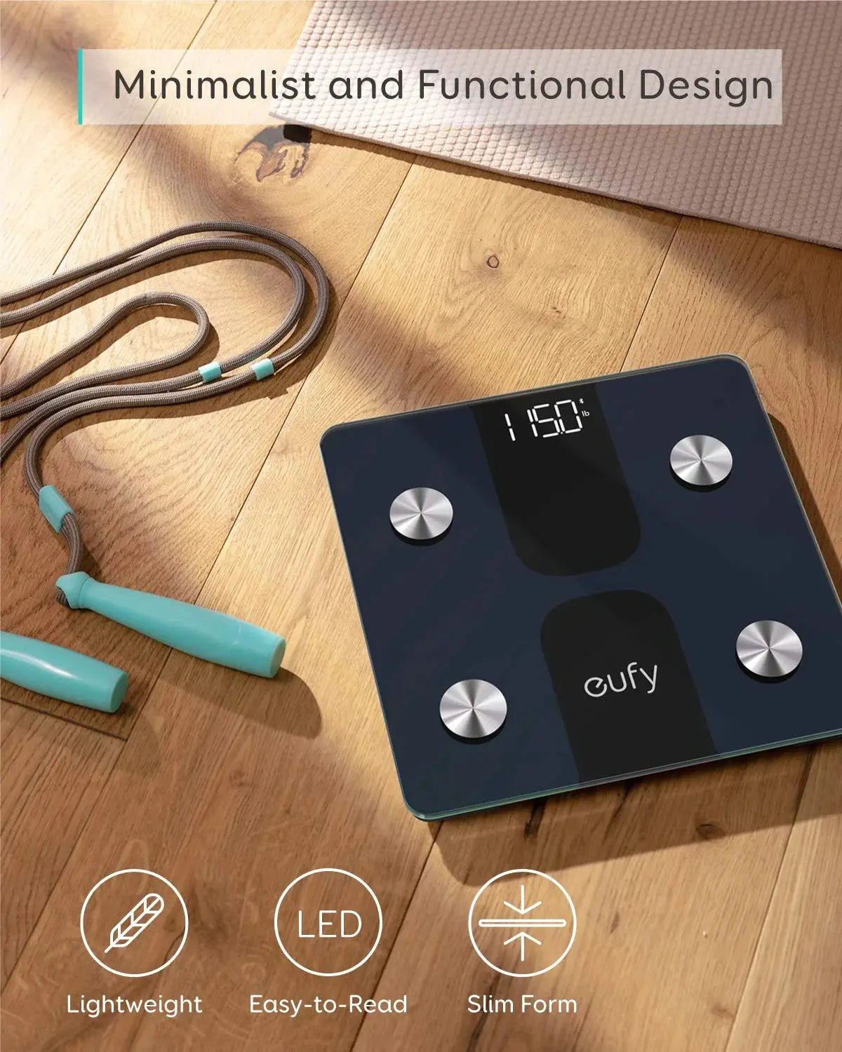 Eufy Smart Scale C1 Digital Body Weight & Fat Analyzer Anker 
