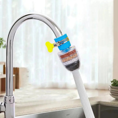 Faucet Water Filter – Activated Carbon Tap Purifier Scrollcart Qatar 