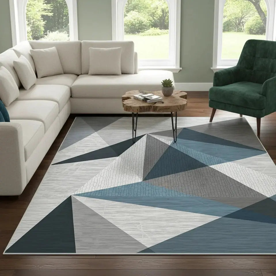 Floor Mat Rug - Non-Slip Stylish Carpet for and Living Room Bedroom Scrollcart Qatar 