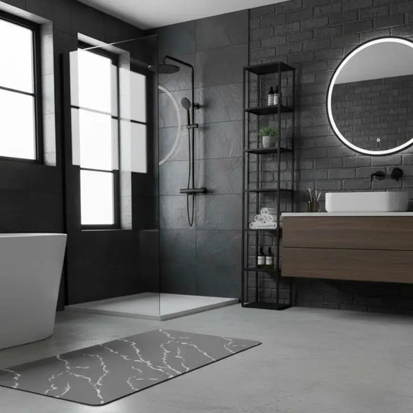 Floor Mat – Quick Dry Super Absorbent Non-Slip Bath Rug for Bathroom, Kitchen & Entryway Scrollcart Qatar 