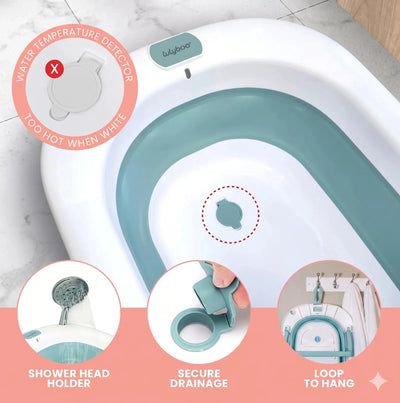 Foldable Baby Bath Tub for Newborns & Toddlers Doha Qatar