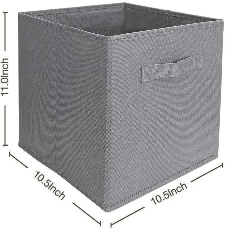 Foldable Fabric Storage Box with Handle Scrollcart Qatar 