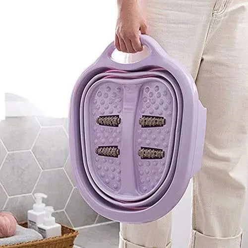 Foldable Foot Spa Basin Portable Pedicure Bucket Qatar
