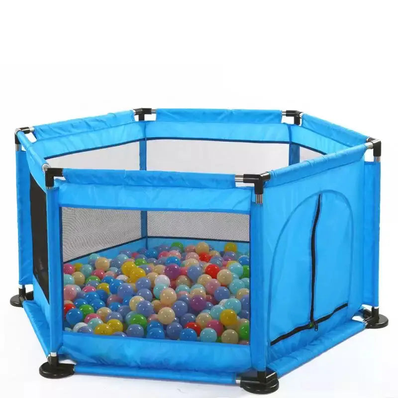 Foldable Kids Playpen with 30 Balls – Portable Indoor & Outdoor Baby Play Yard Scrollcart Qatar 