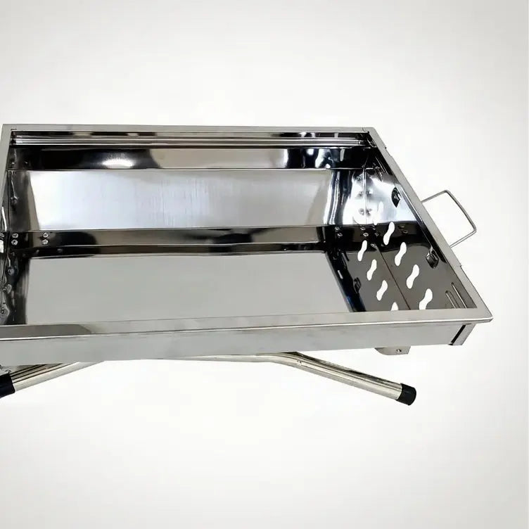 Foldable Stainless Steel Charcoal BBQ Grill for Camping Scrollcart Qatar 