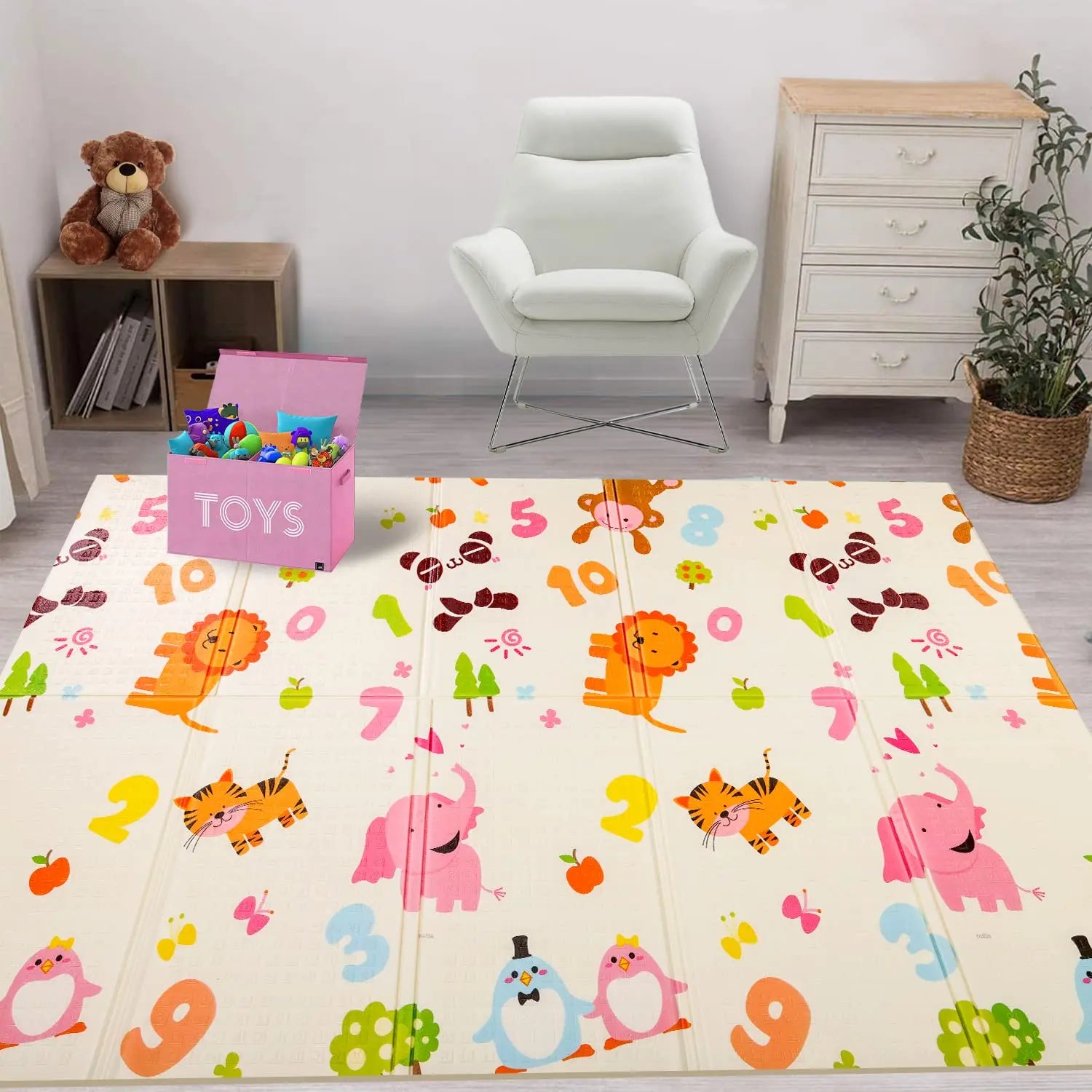 Foldable Waterproof Baby Floor Play Mat Scrollcart Qatar 