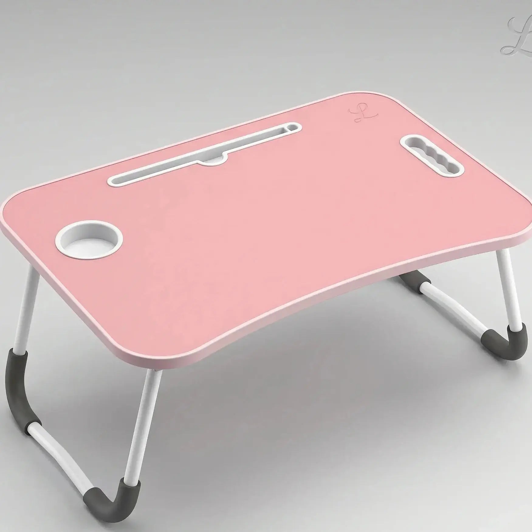Foldable Wooden Laptop Table with USB Portable Study Desk Scrollcart Qatar 
