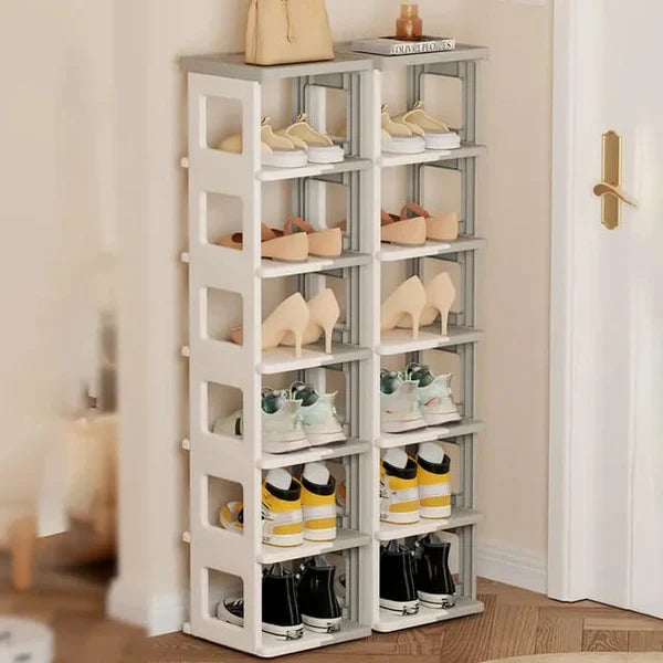 Foldable_Shoe_Rack_Shelf. Side View