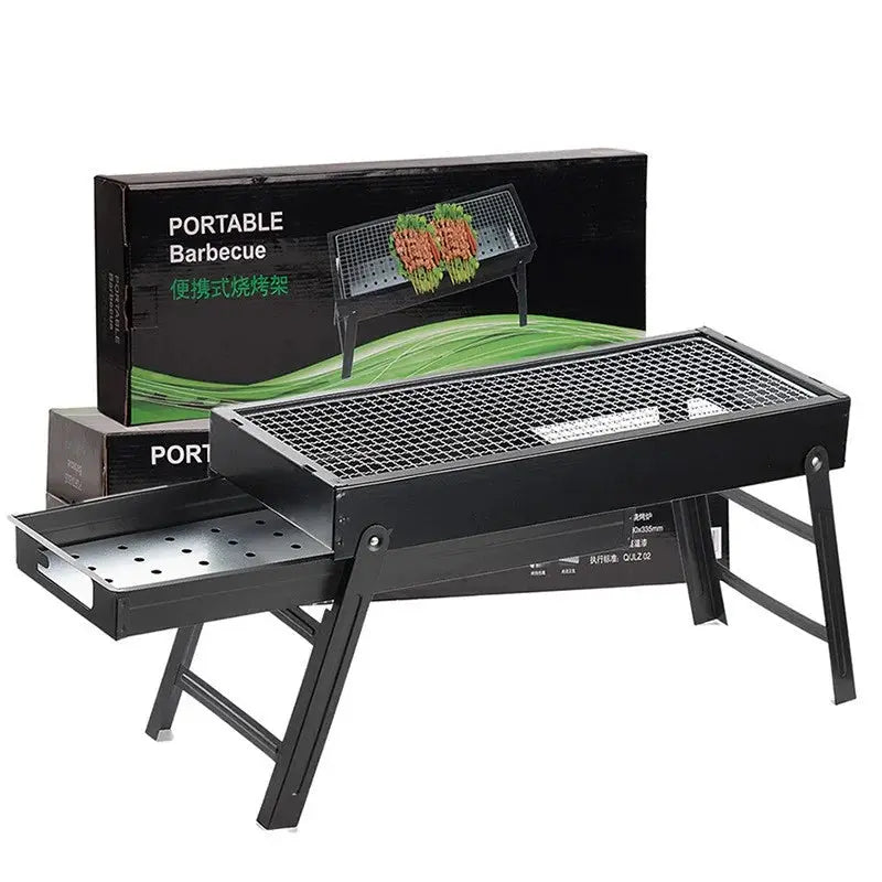 Folding Portable Charcoal BBQ Grill Set for Outdoor & Home in Doha Qatar