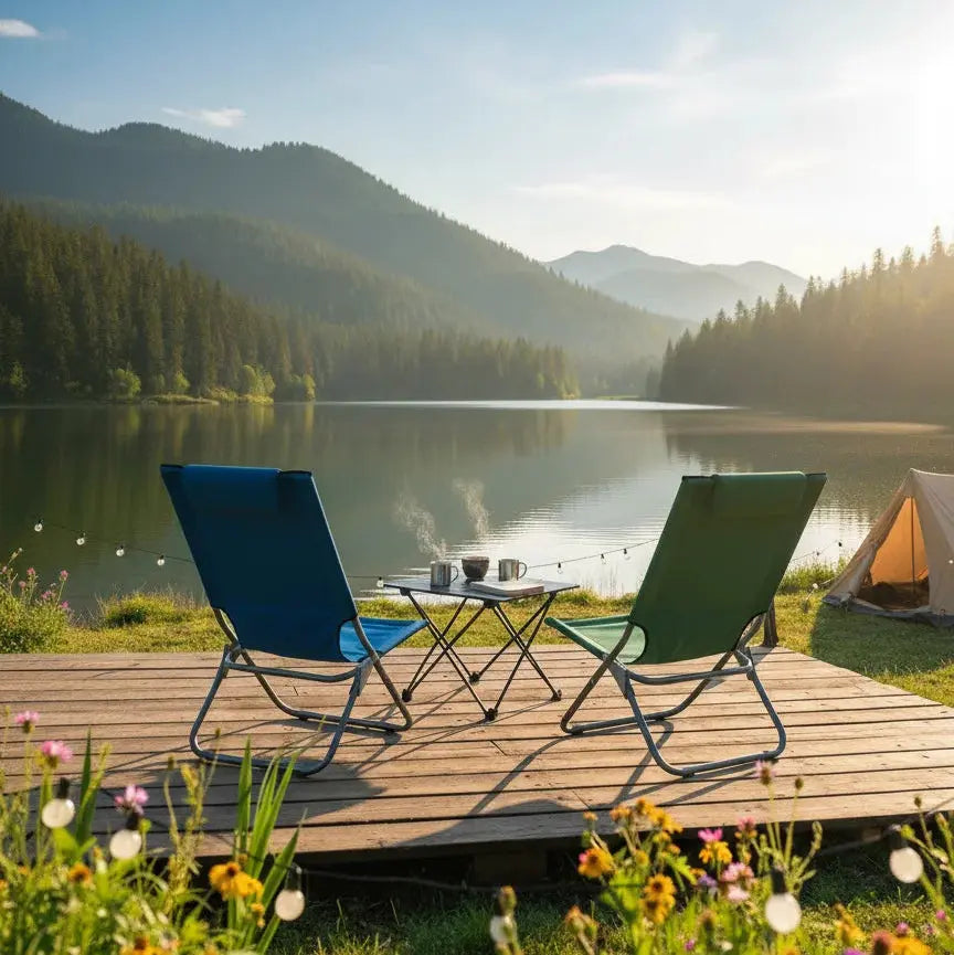 Folding Sun Lounger Chair-Outdoor Relaxing Seat Doha Qatar