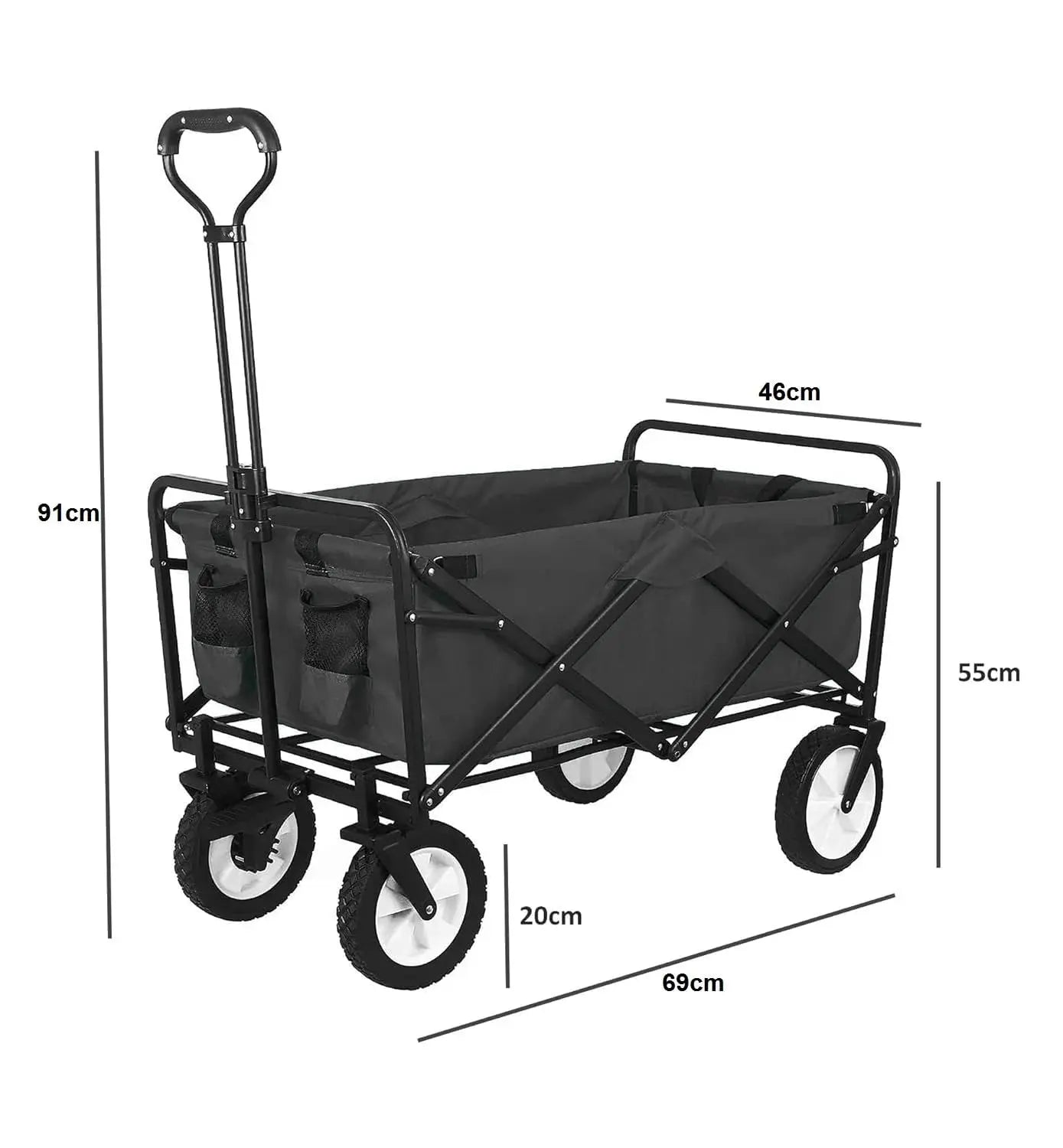 Folding Wagon Trolley Cart for Camping & Beach in Doha Qatar – Heavy Duty Collapsible Cart