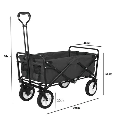 Folding Wagon Trolley Cart for Camping & Beach in Doha Qatar – Heavy Duty Collapsible Cart