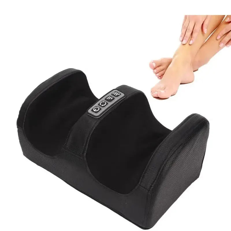 Foot Massager Machine - Electric Heat Kneading Therapy Relief Scrollcart Qatar 