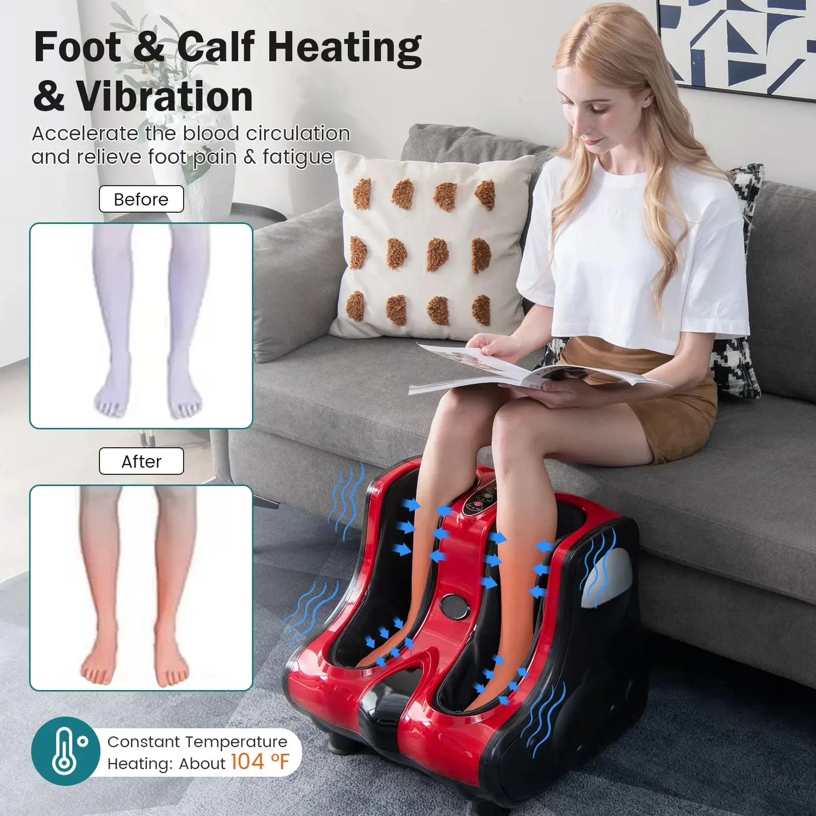 Foot & Calf Massager | Shiatsu Leg Massage Machine Qatar