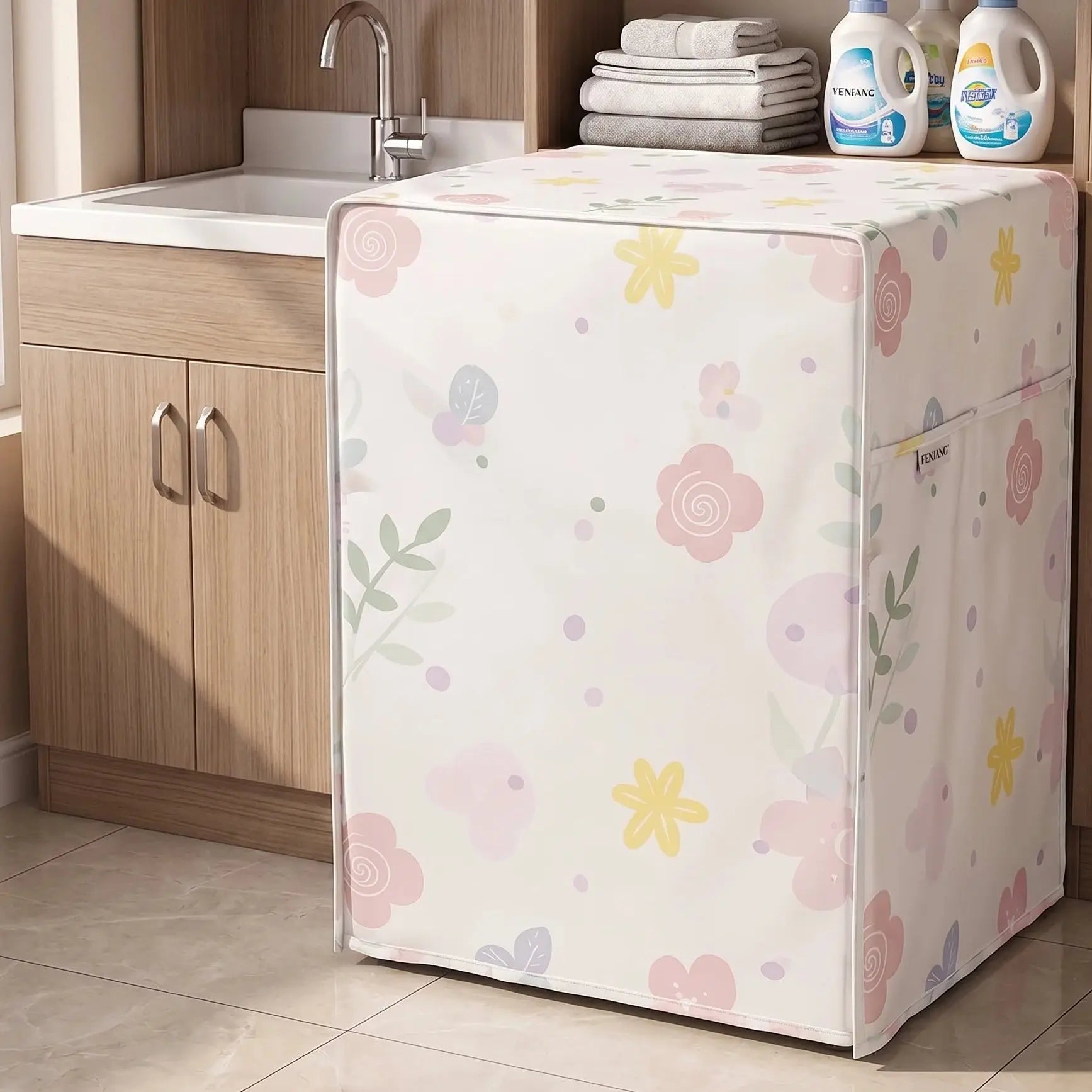 Front Load Washing Machine Cover — Waterproof & Dustproof Protective Shield Scrollcart Qatar 
