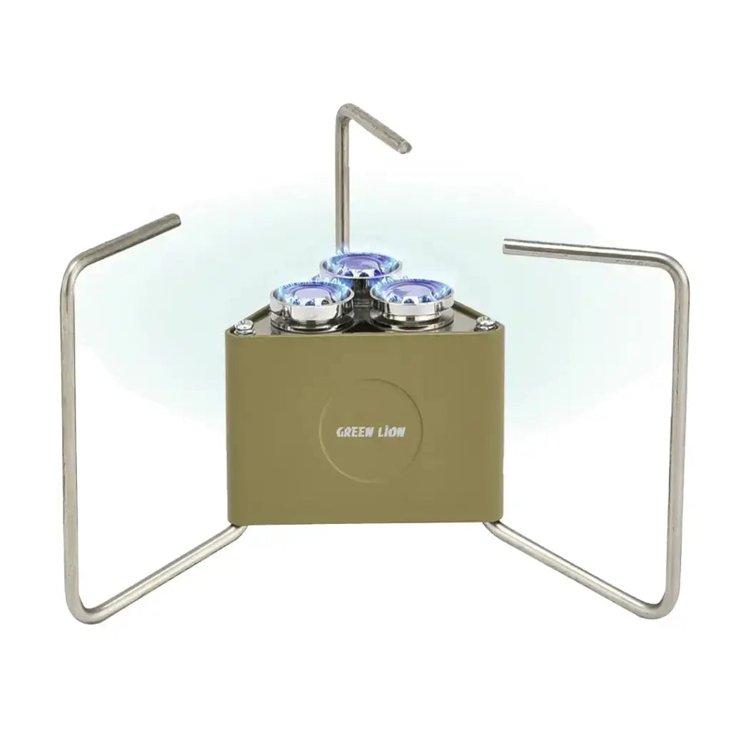 Green Lion 3-Burner Foldable Camping Stove - 8000W Butane Gas | Portable Outdoor Marhaba international 