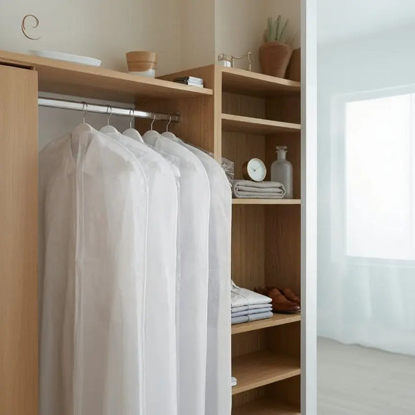 Garment Bag - PEVA Waterproof Dustproof Clothes Cover Scrollcart Qatar 