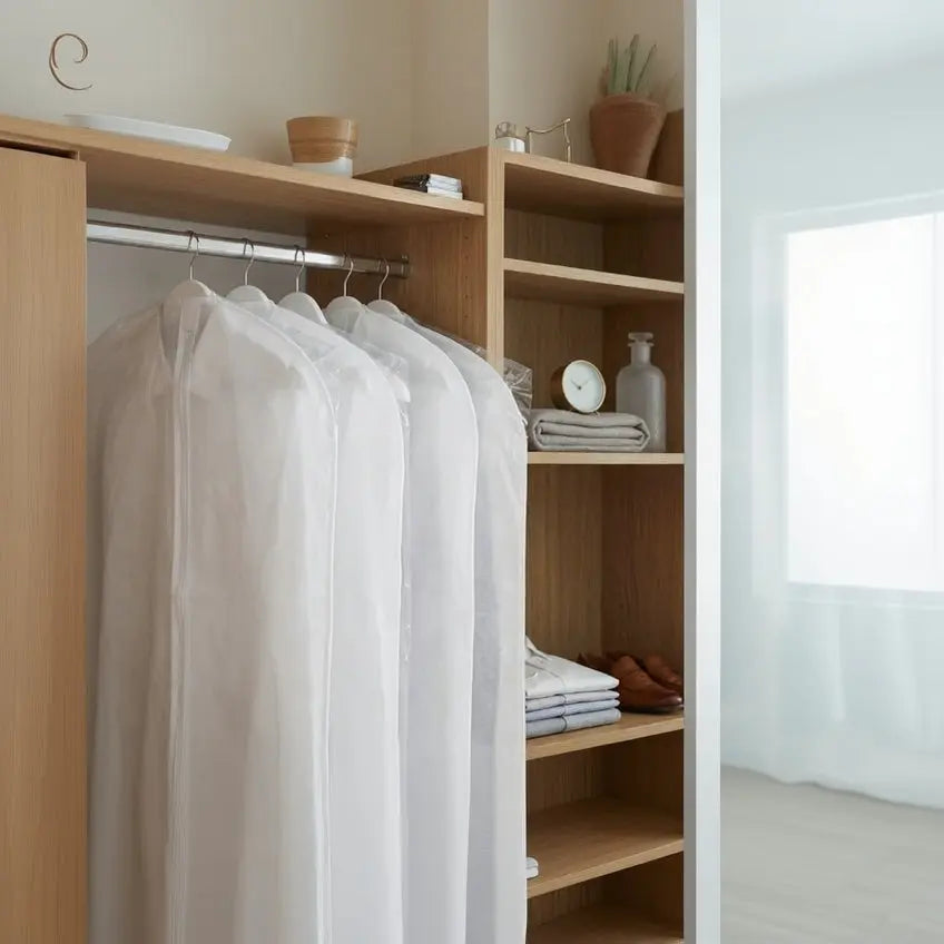 Garment Bag - PEVA Waterproof Dustproof Clothes Cover Scrollcart Qatar 