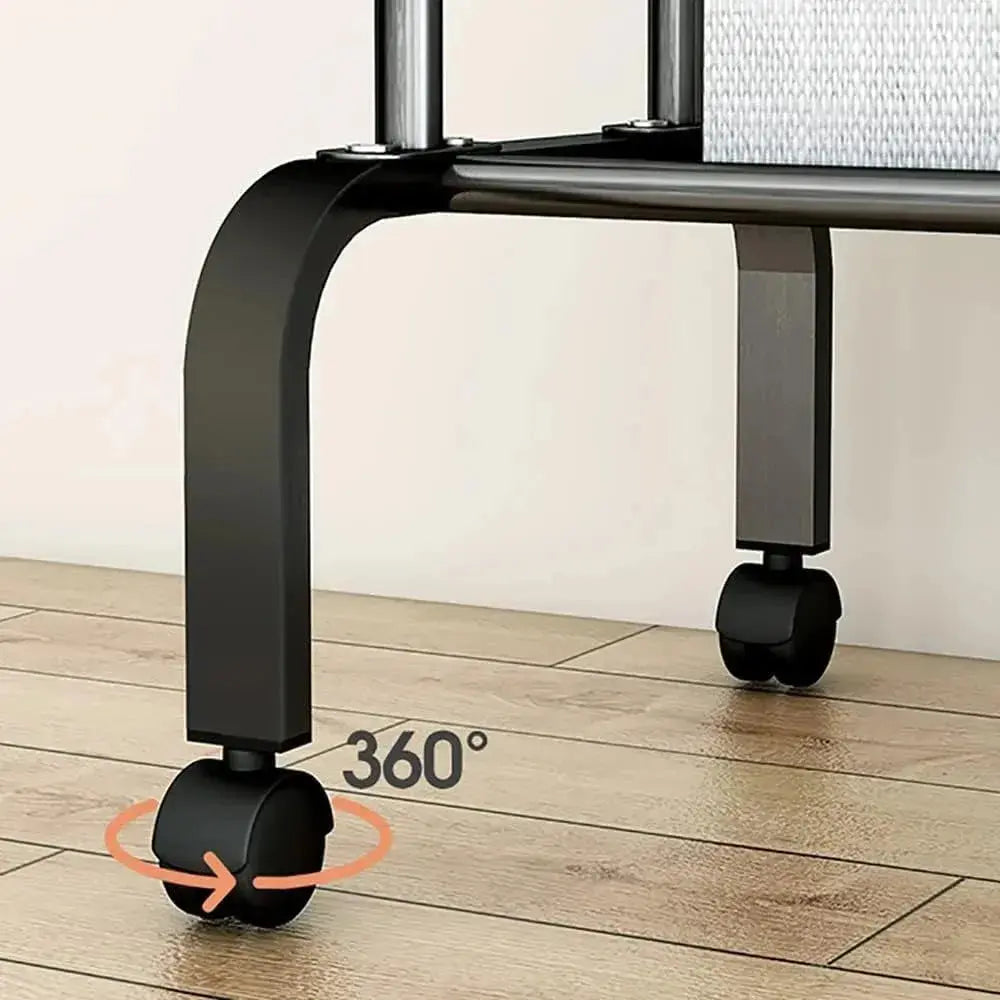 Garment Rack with Shelves - Double Rail Clothes Rack Scrollcart Qatar 
