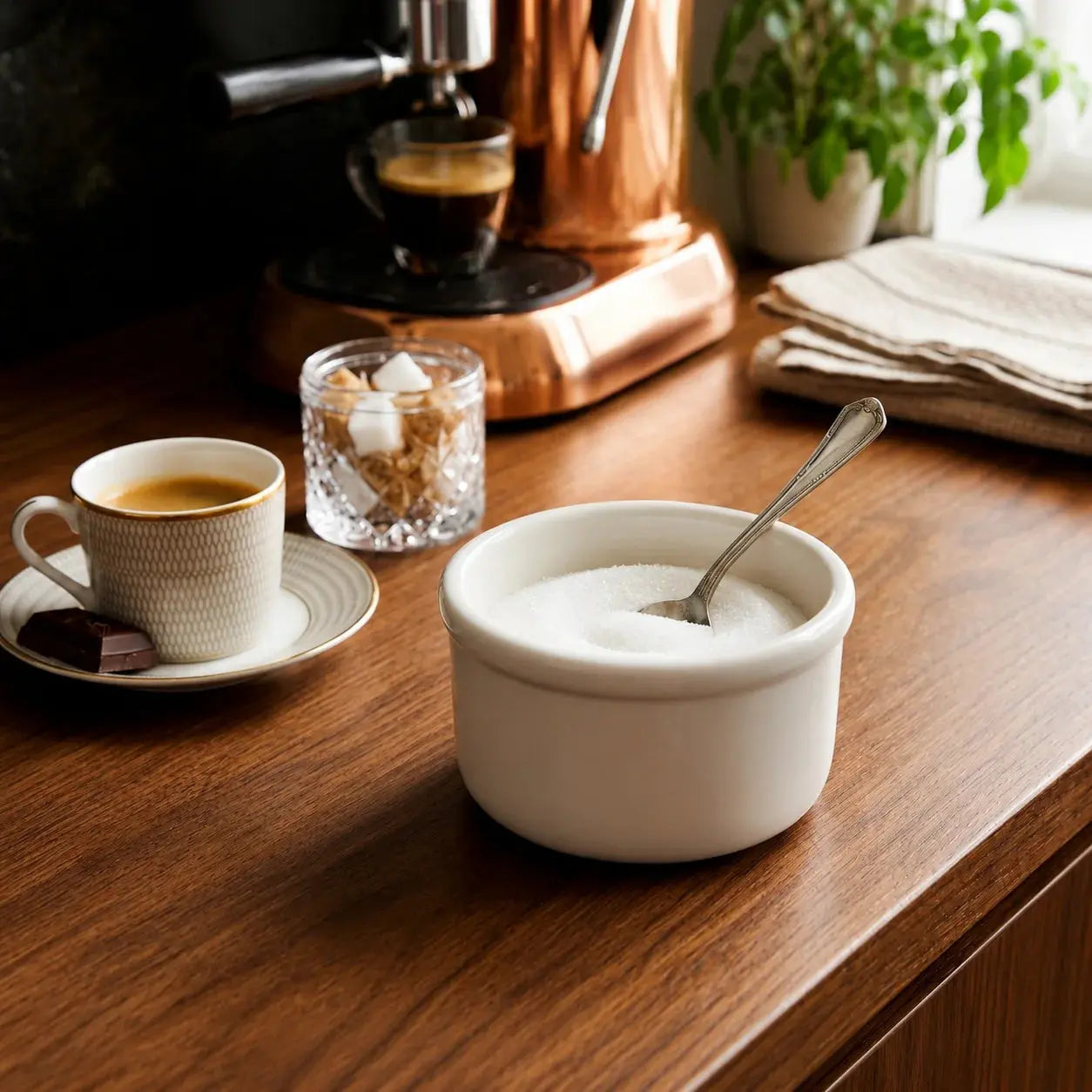 Gastro Porcelain Sugar Bowl 7.5 × 4.5 cm Scrollcart Qatar 