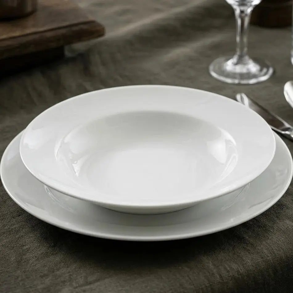Gastro White Deep Plate 23cm – FL-23-CK Scrollcart Qatar 