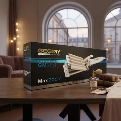Geemy Hair Curling Iron – 5 Wave Ceramic Styling Tool New Robinson 