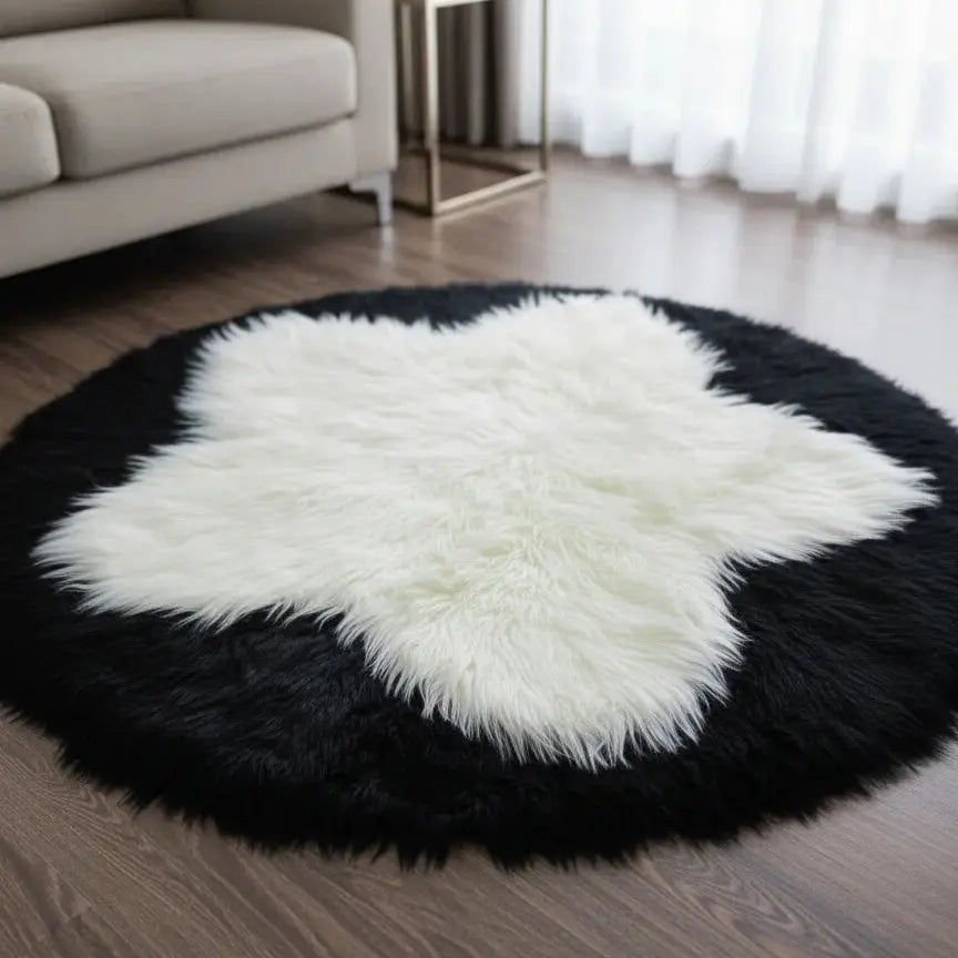 Area Rug – Soft Fluffy Faux Sheepskin-Style Floor mat for Living Room Scrollcart Qatar 