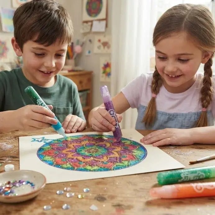 Glitter Glue Pens Pack of 10 – Craft Glue for Kids & DIY Art Scrollcart Qatar 