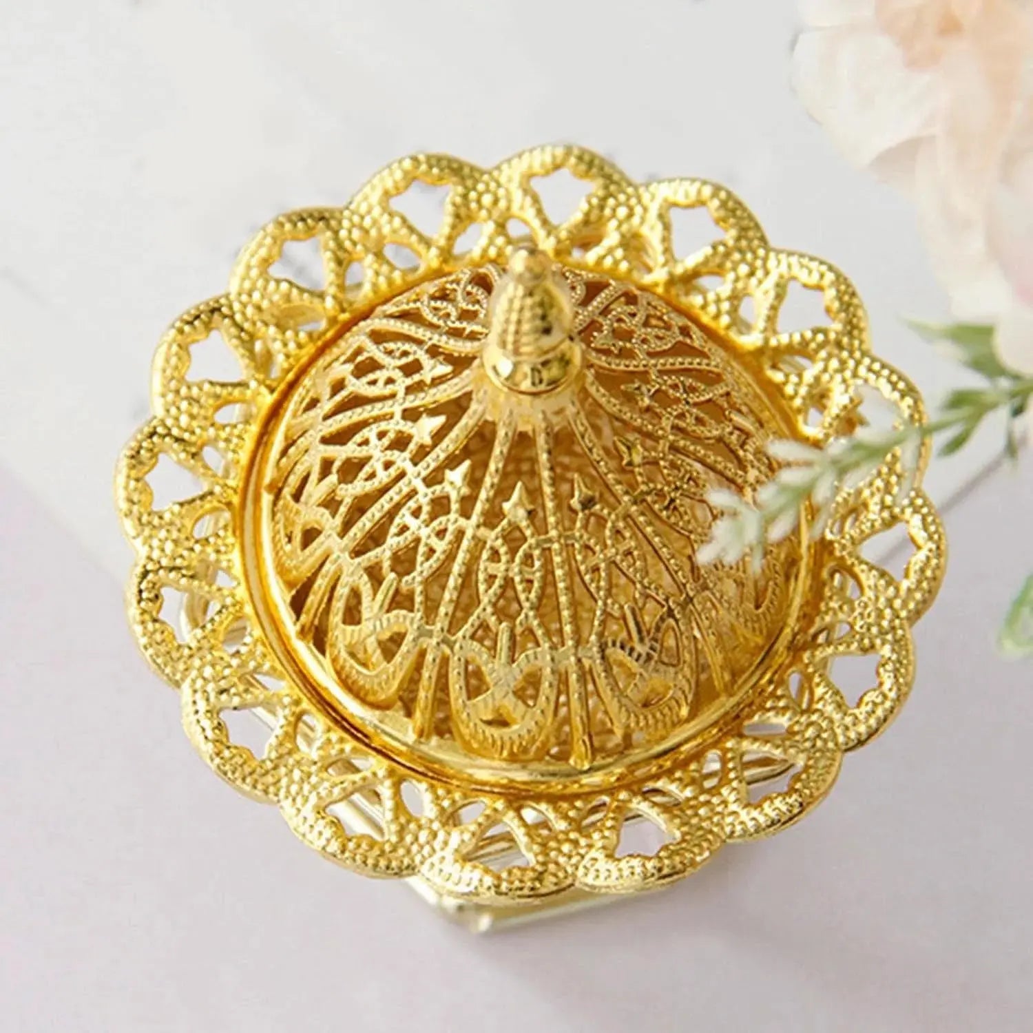 Gold Metal Incense Burner – Aromatherapy Holder Qatar
