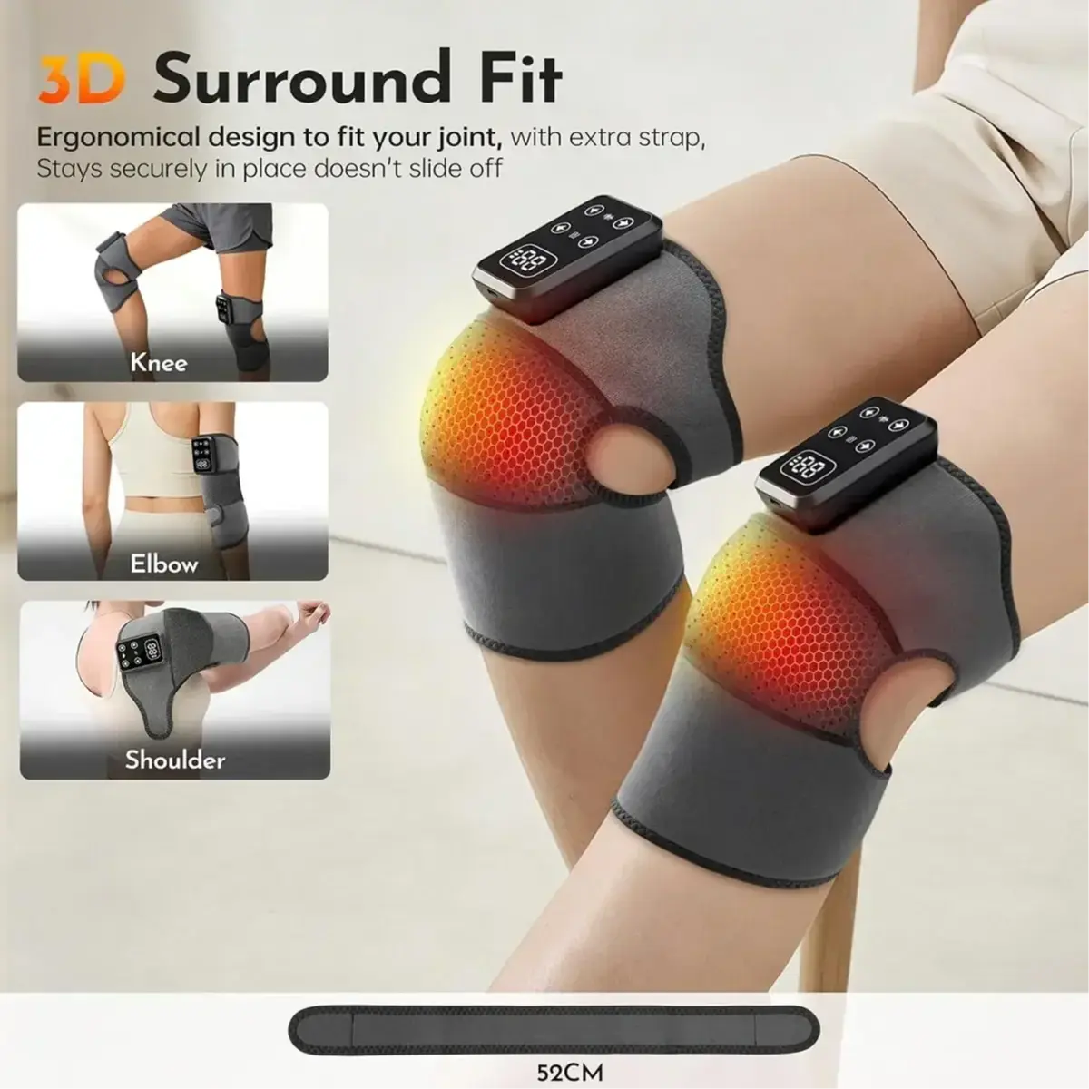 Green Lion 3-in-1 Cordless Heated Knee Massager Doha Qatar