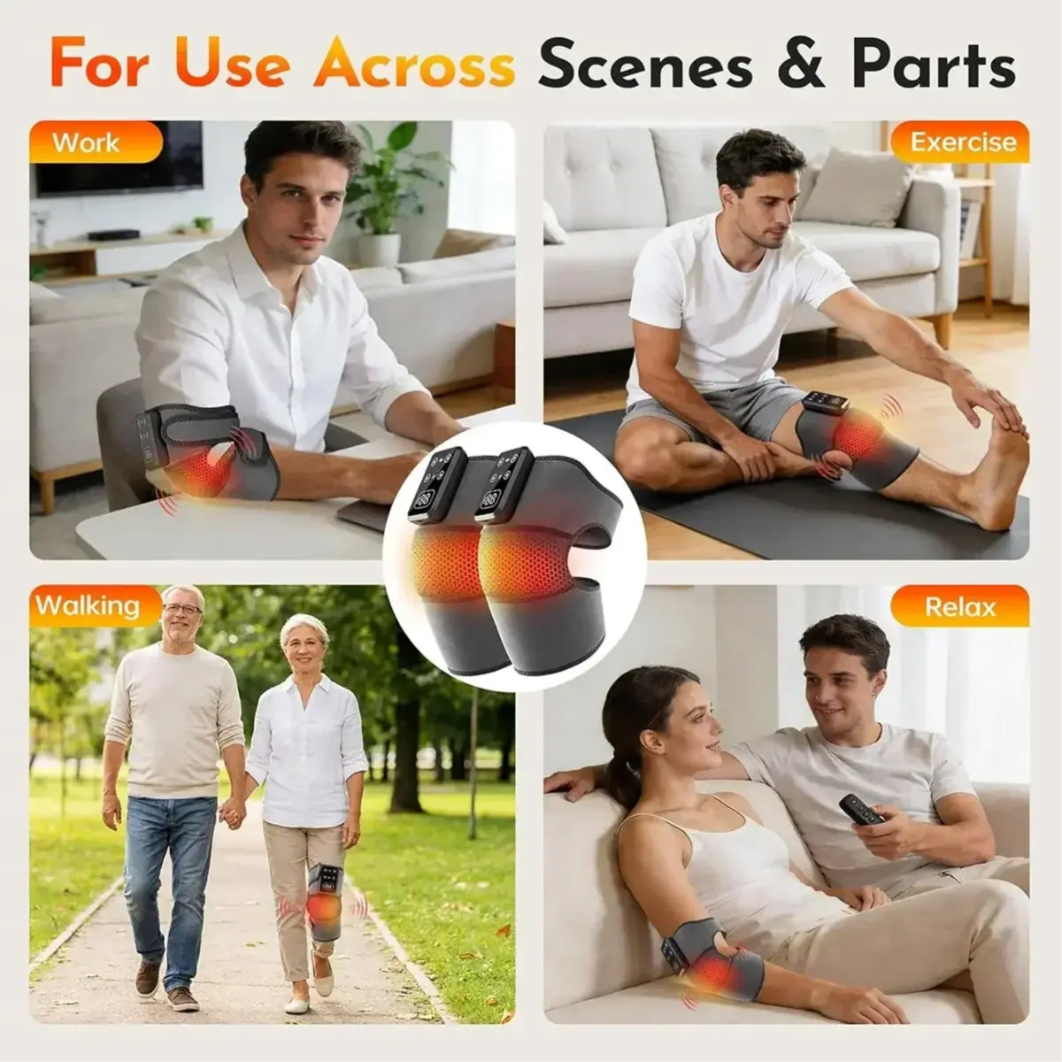 Green Lion 3-in-1 Cordless Heated Knee Massager Doha Qatar