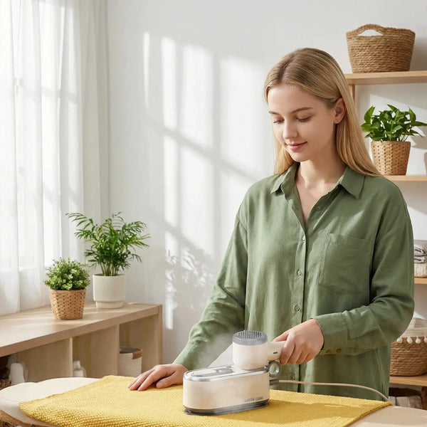 Green Lion 3-in-1 Handheld Garment Care -Dry Iron, Steamer & Lint Remover Scrollcart Qatar 