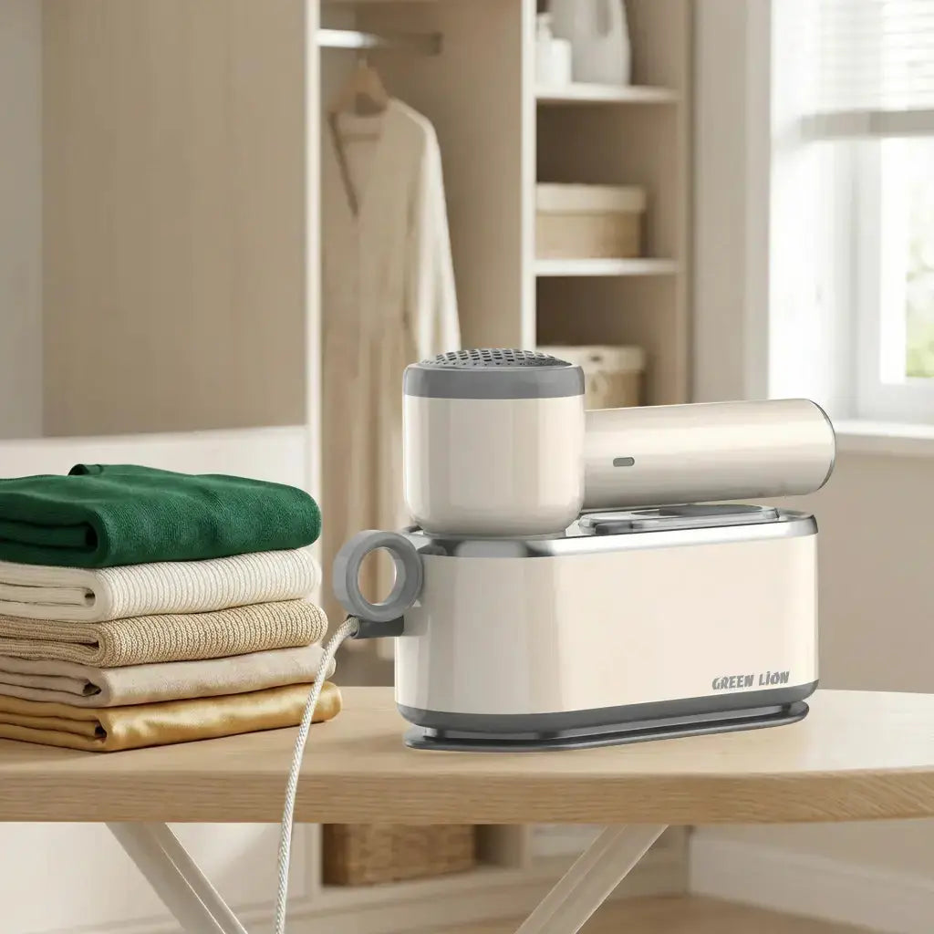 Green Lion 3-in-1 Handheld Garment Care -Dry Iron, Steamer & Lint Remover Scrollcart Qatar 