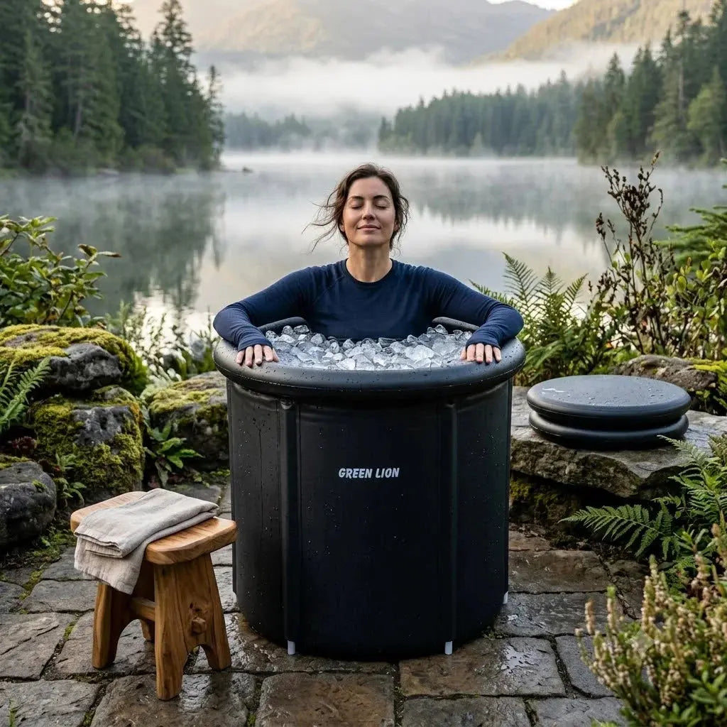 Green Lion 350L Portable Ice Bath Tub – Black, Insulated Cold Therapy Tub Scrollcart Qatar 