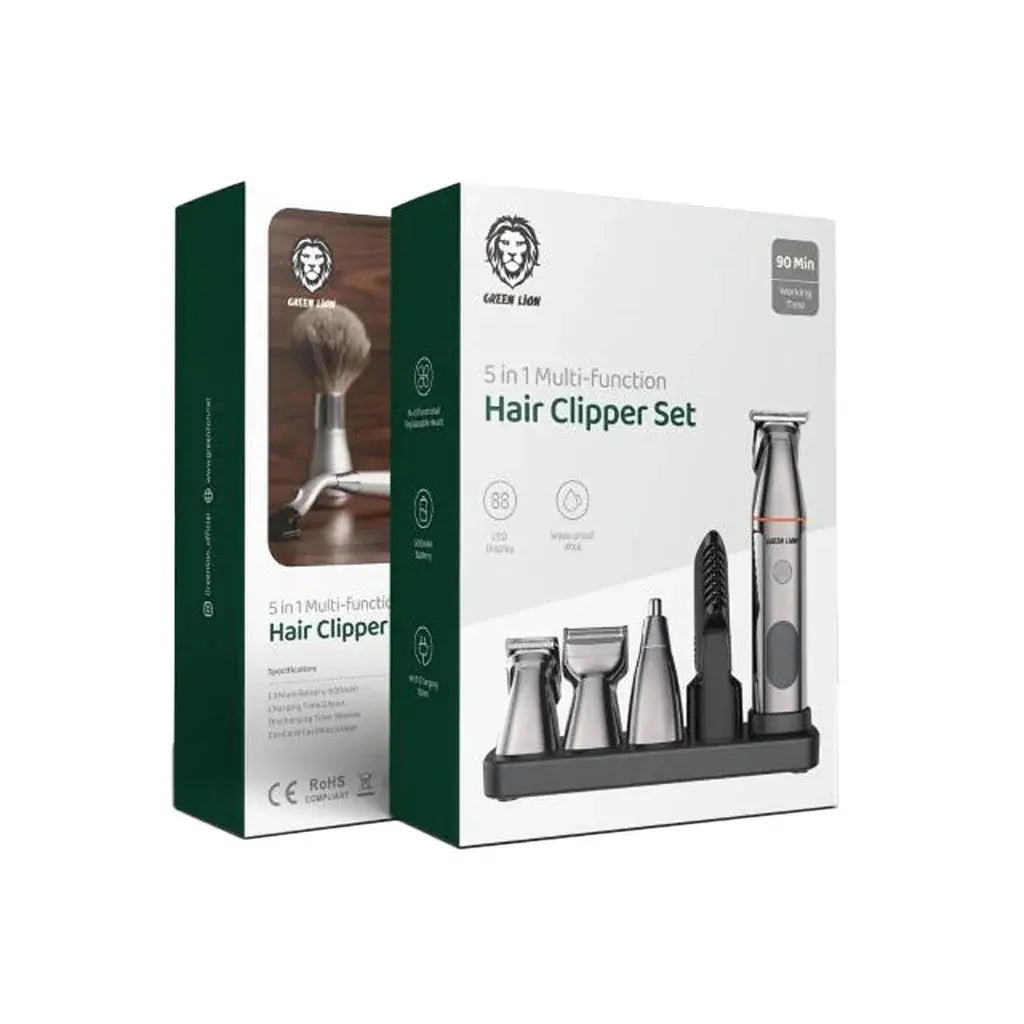 Green Lion 5-in-1 Multi-Function Hair Clipper Set Doha Qatar