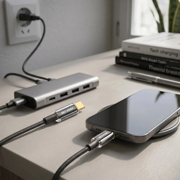 Green Lion 60W USB-C to USB-C Touch Cable 1M Doha Qatar