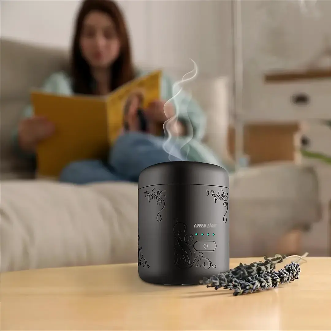 Green Lion Aseel Bakhour Burner (GBR-36) – Black Doha Qatar