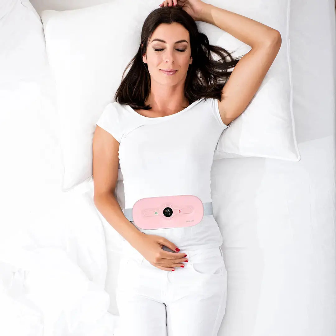Green Lion Bloom Heat menstrual heating pad pink for period pain relief in Doha Qatar