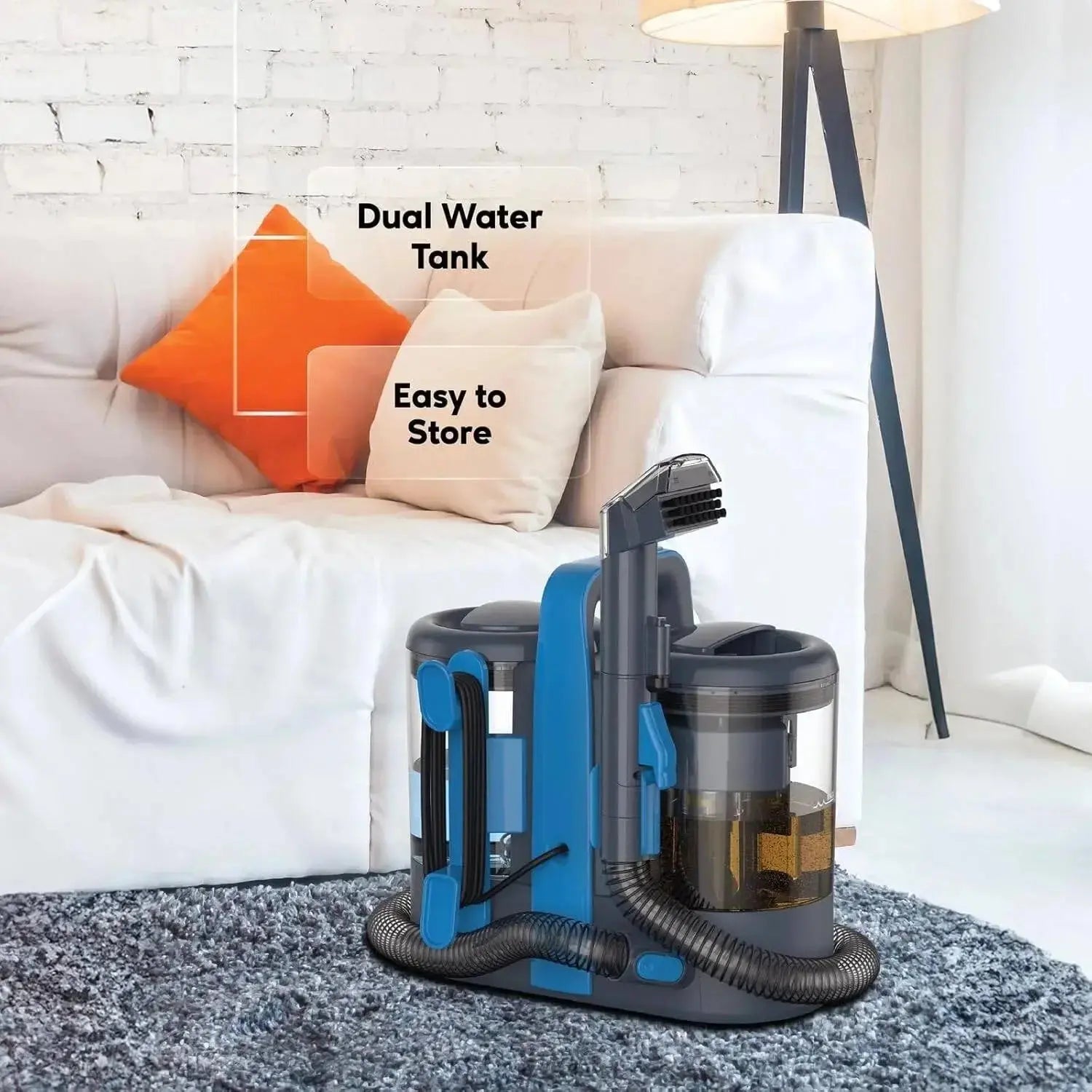 Green Lion Carpet Cleaner Pro 600W - 15kPa Powerful Suction - Dual Water Tank Qstar 