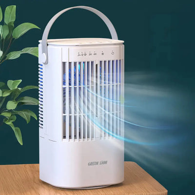 Green Lion Compact Air Cooler Fan with 900mL Tank Scrollcart Qatar 