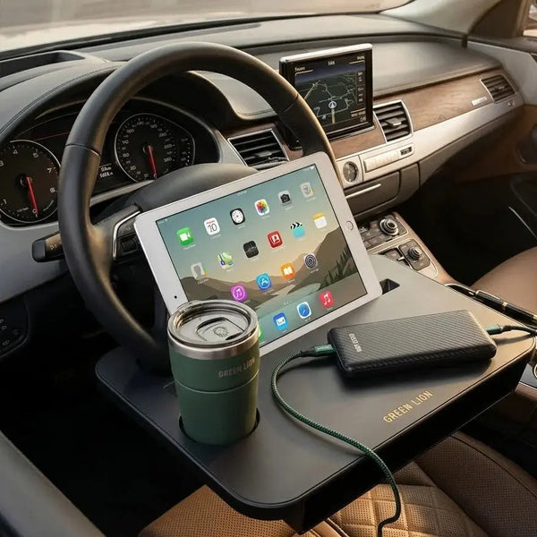 Green Lion Multi-Function Steering Wheel Tray – Black Scrollcart Qatar 